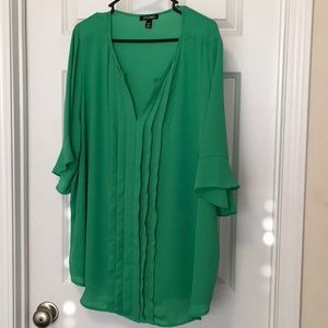 3X Roz and Ali pleated blouse.